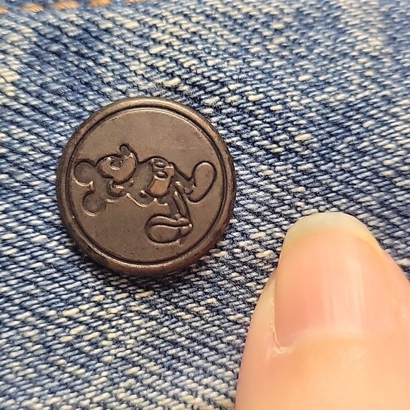 Vintage Walt Disney Mickeys Travelers Club Denim Reversible Vest-Size Large - Picture 7 of 17